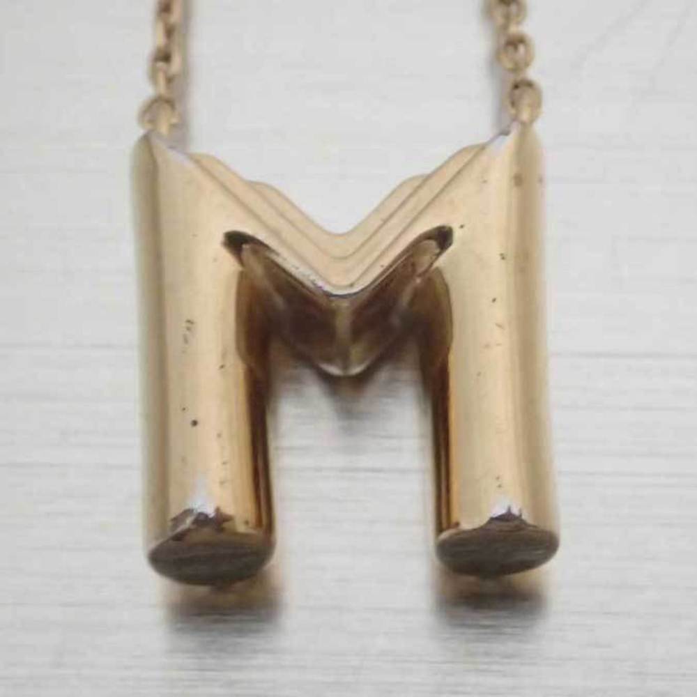 LOUIS VUITTON necklace LV & Me Letter M metal gold unisex M61068 - Picture 4 of 5